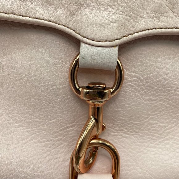 Rebecca Minkoff Mini Mac Crossbody Purse in Pink with Rose Gold Hardware - Picture 12 of 15